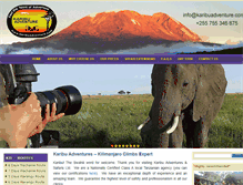Tablet Screenshot of karibuadventure.com